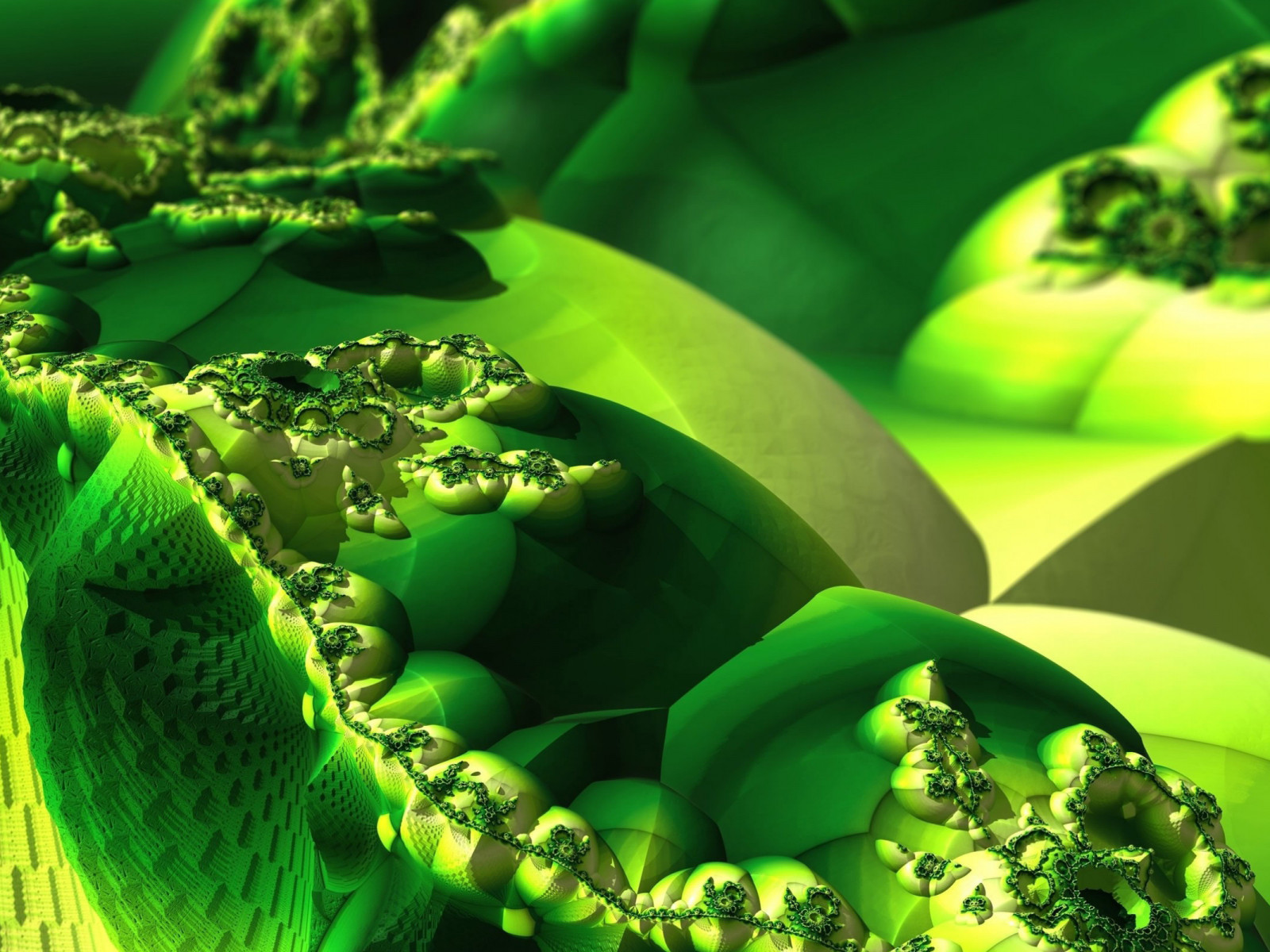 Diseño de Fractal verde