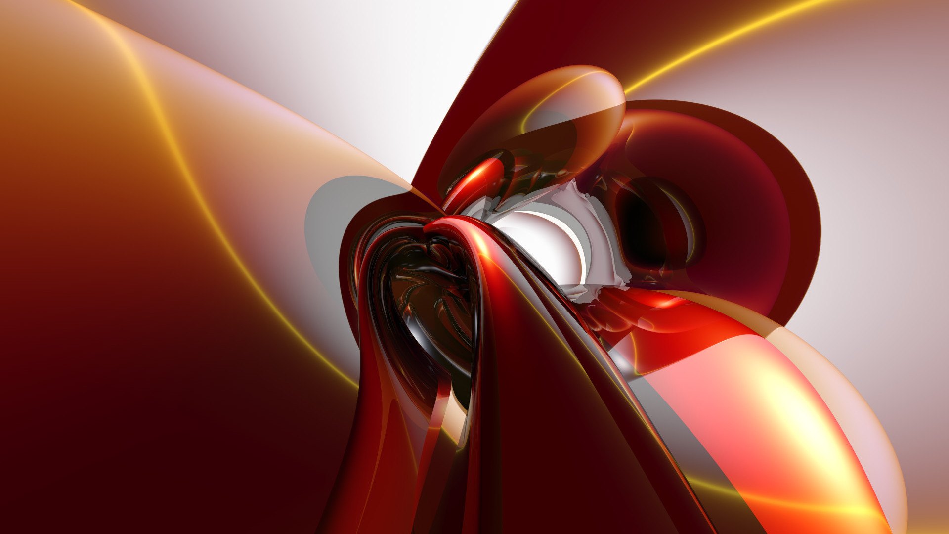 Rojo abstracto en 3D