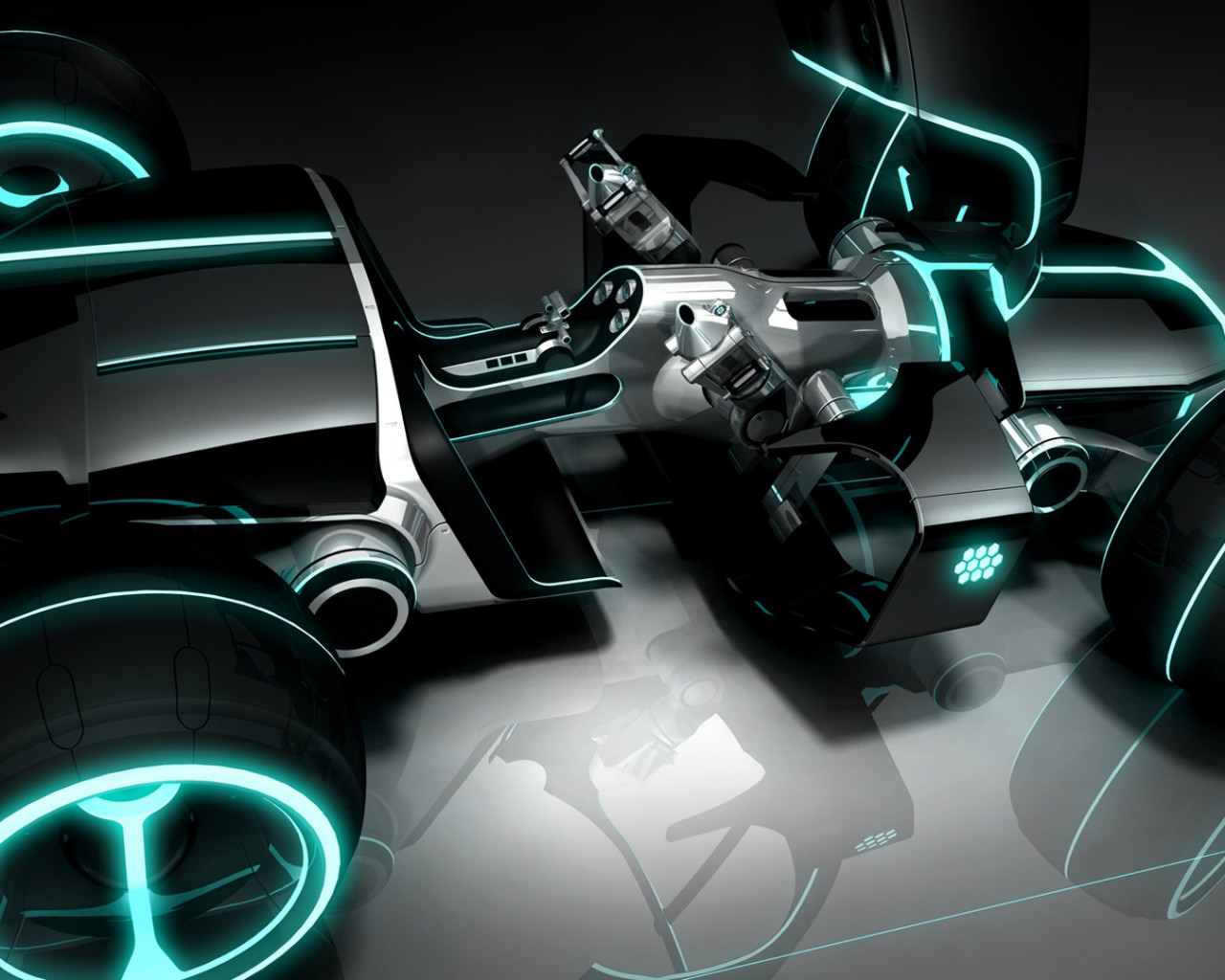 Tron Legacy luz del coche