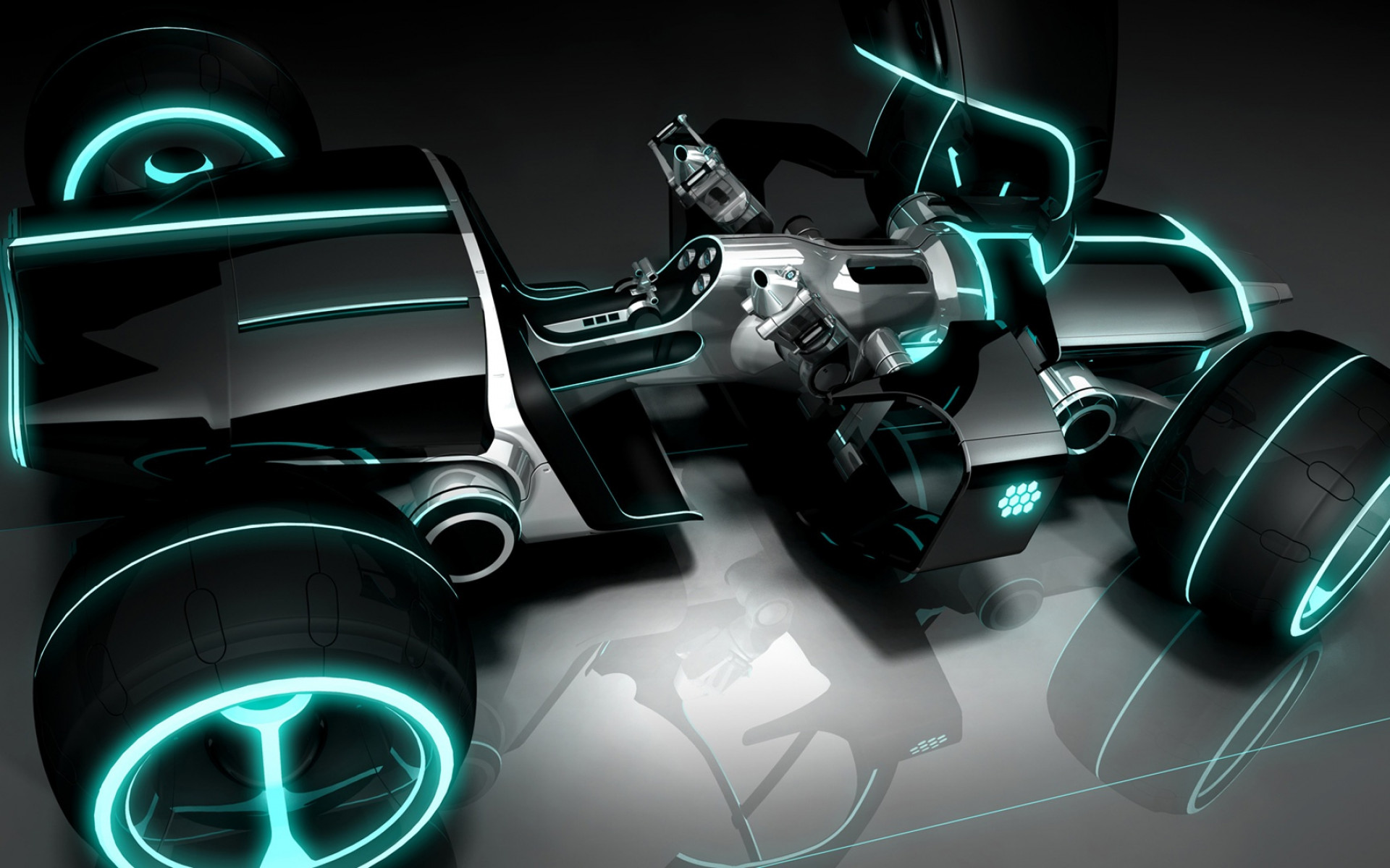 Tron Legacy luz del coche