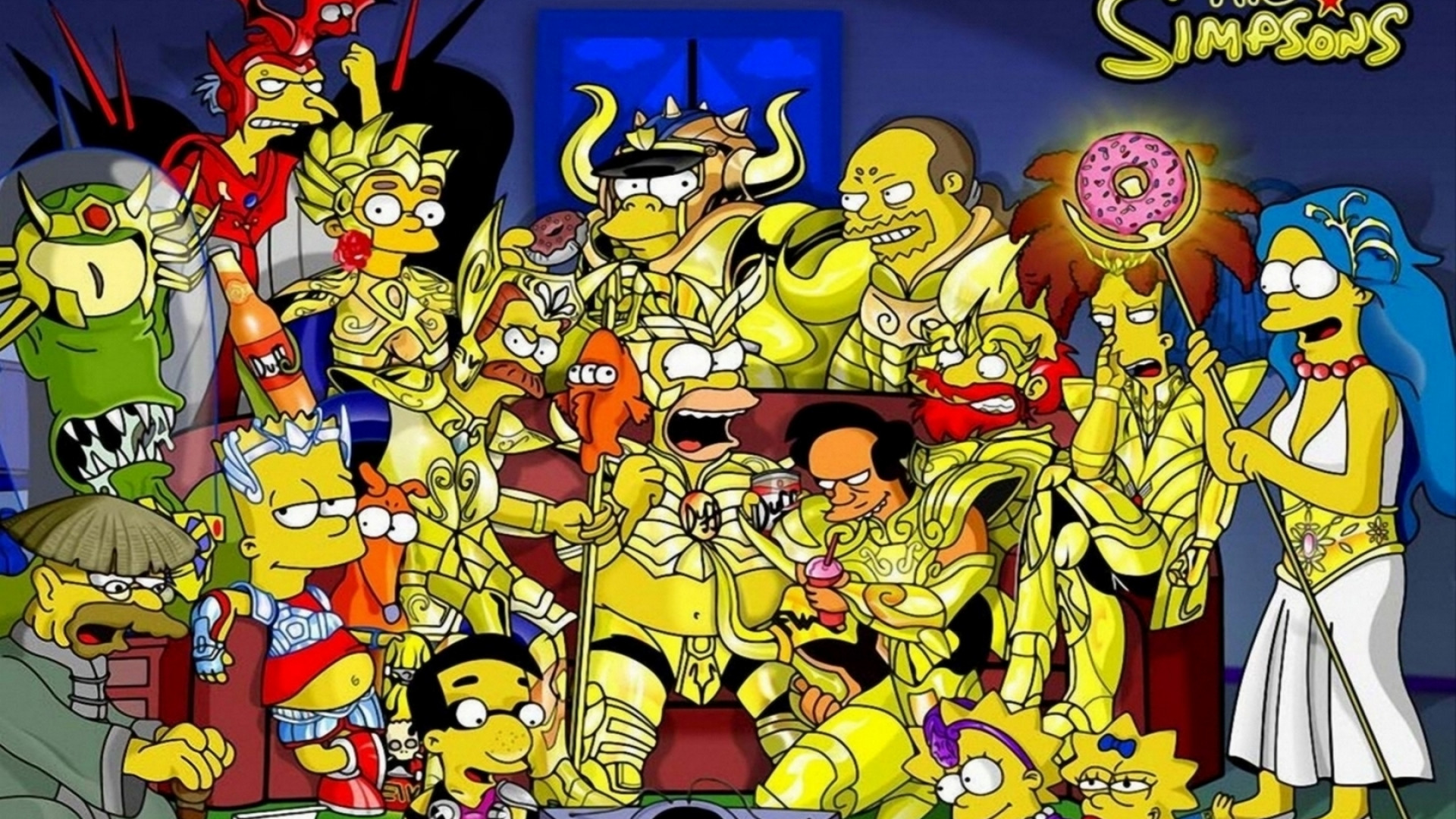 Los Simpson Saint Seiya