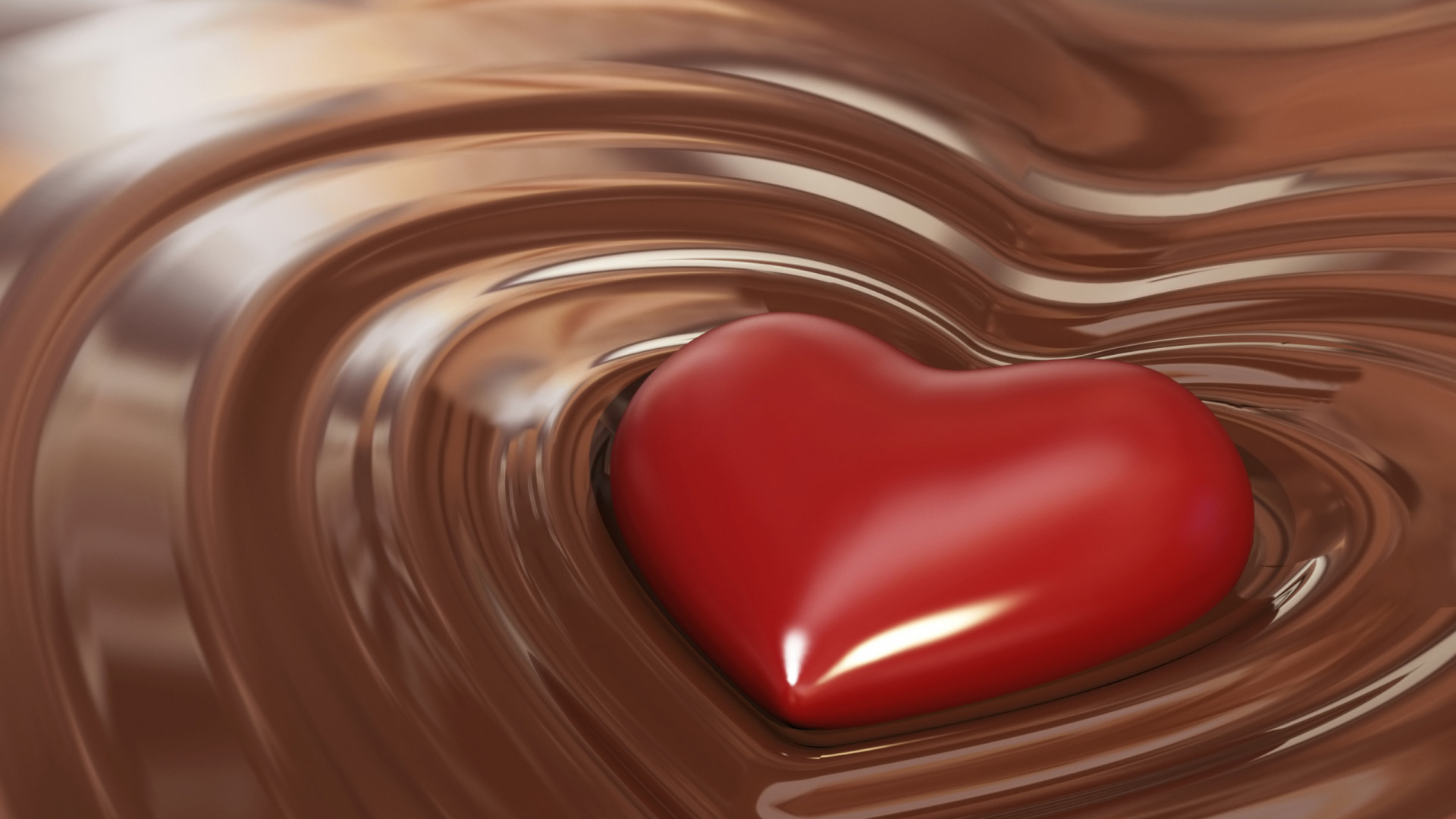 Corazón de chocolate