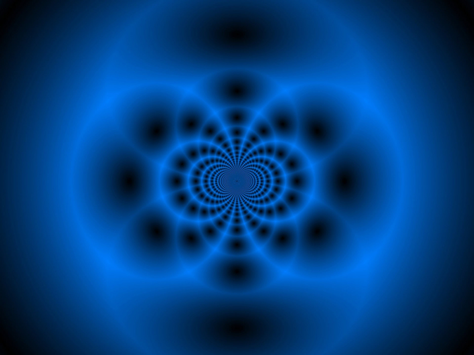 Tunel de fractal azul