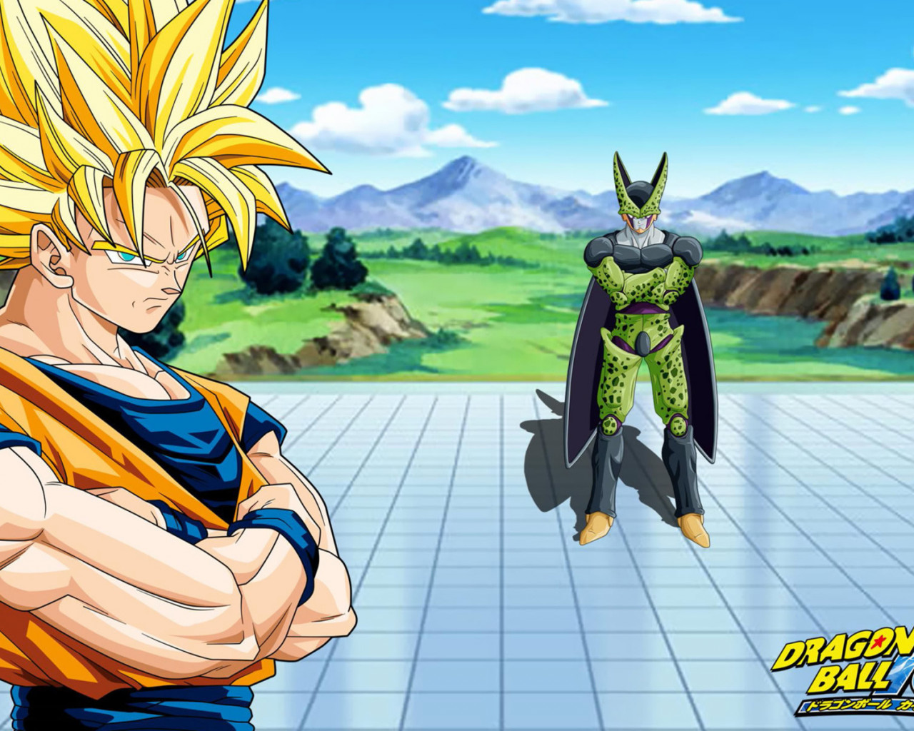 Goku y Cell - Dragon Ball Kai