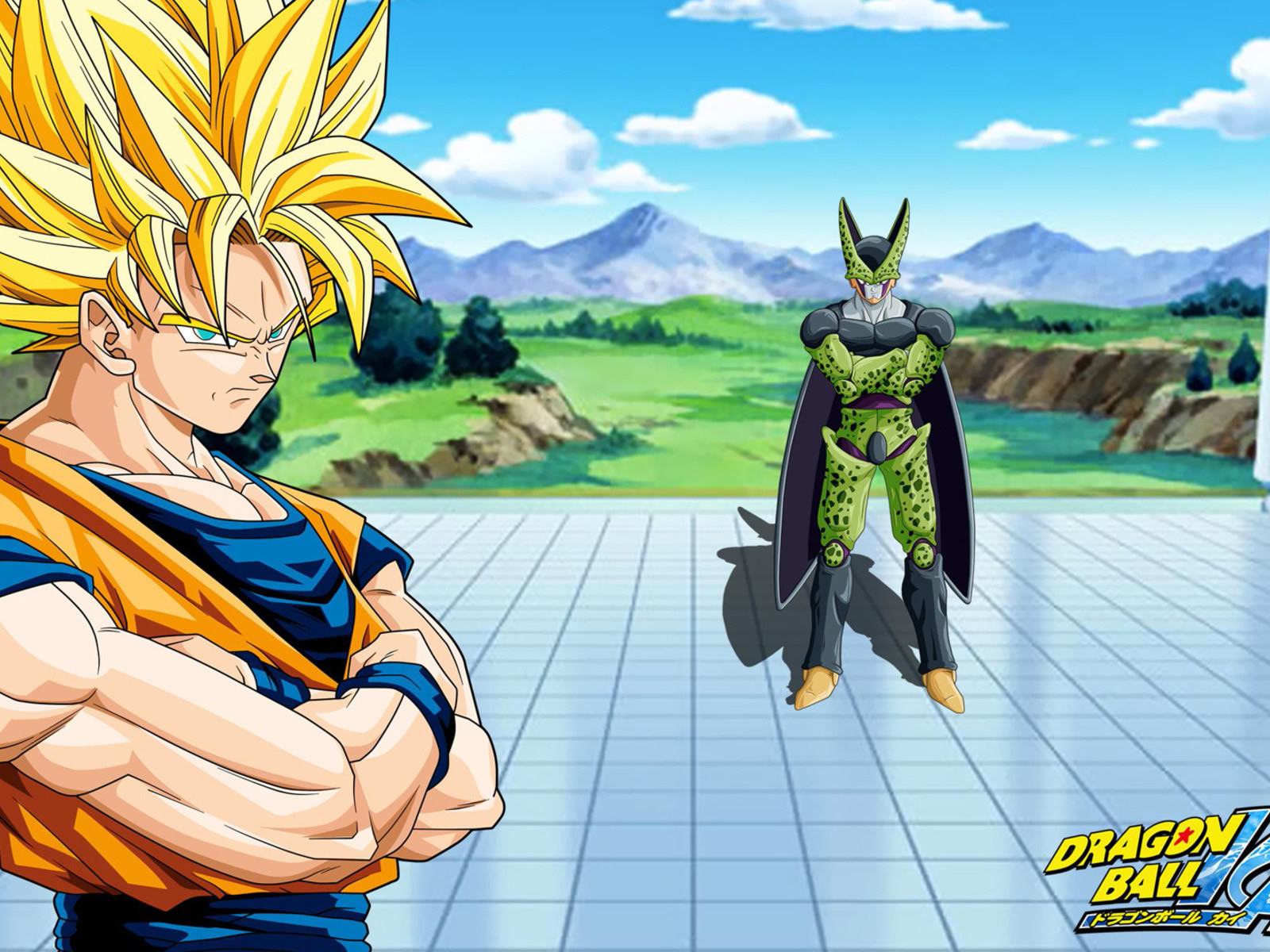 Goku y Cell - Dragon Ball Kai