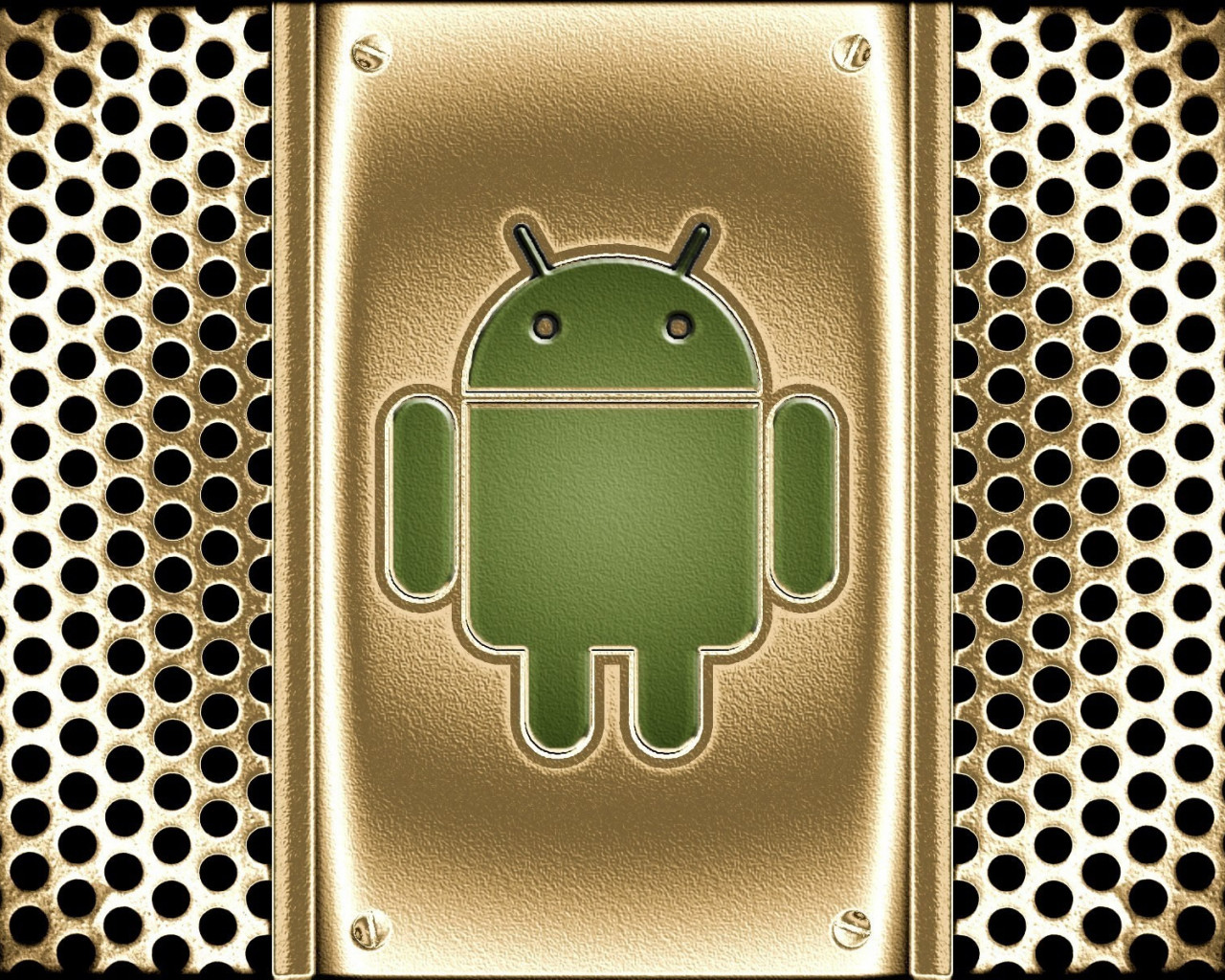 Logo Android Dorado