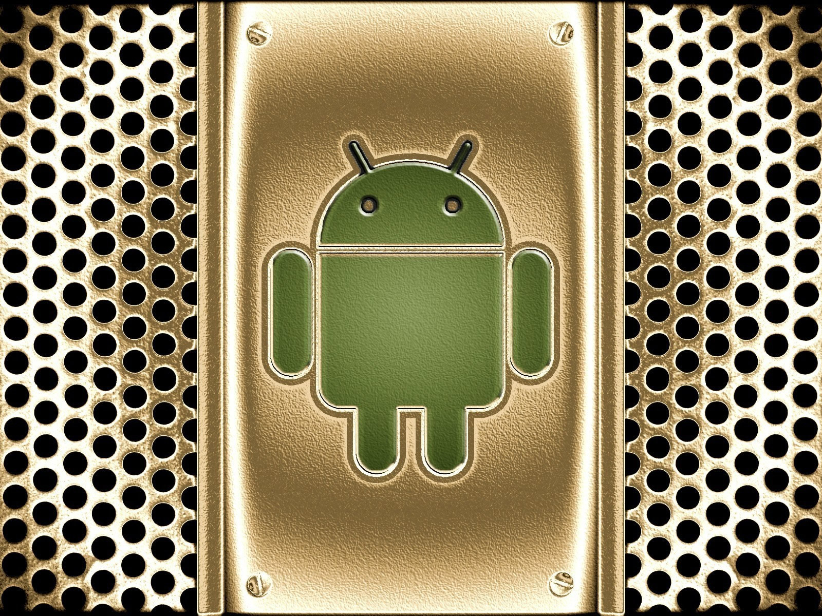 Logo Android Dorado