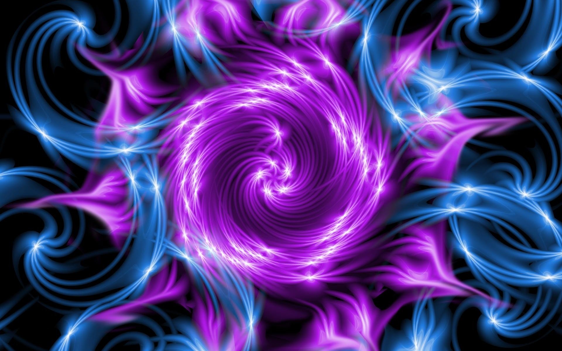 Fractal espiral morado