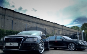 Audi A8 y Bentley Continental