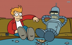 Fry y Bender - Futurama
