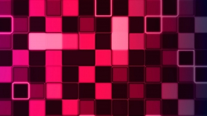Muro de cubos rosados