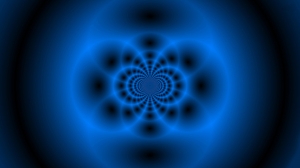 Tunel de fractal azul