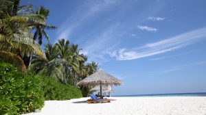 Playa de las maldivas