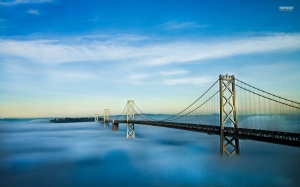 El puente de la Bahía de San Francisco-Oakland