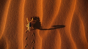 Escorpión en la arena