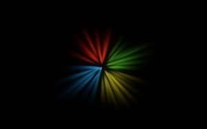 Logo de windows con rayos